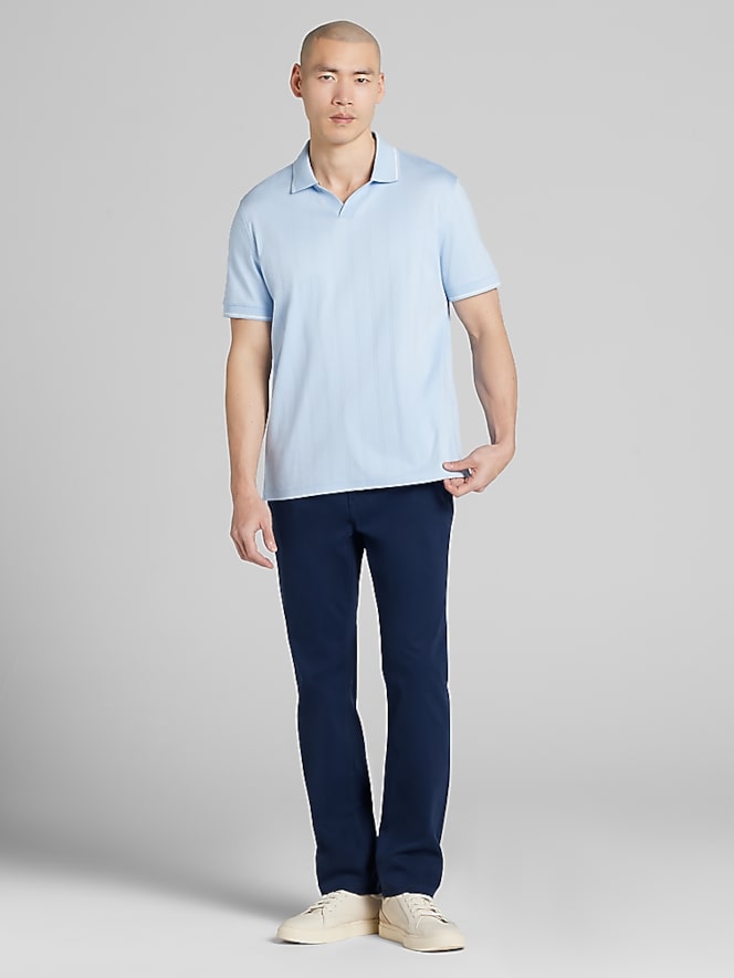 Joseph Abboud Modern Fit Comfort Stretch 5-Pocket Pants, Navy - Image 3 of 3