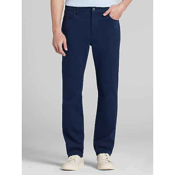 Joseph Abboud Big & Tall Men's Modern Fit Comfort Stretch 5-Pocket Pants Navy - Size: 46W x 32L