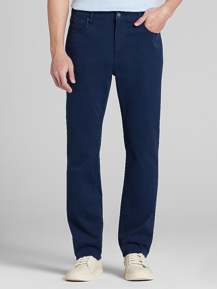 Joseph Abboud Modern Fit Comfort Stretch 5-Pocket Pants, Navy