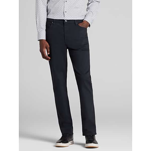 Joseph Abboud Men's Modern Fit Comfort Stretch 5-Pocket Pants Black - Size: 36W x 32L