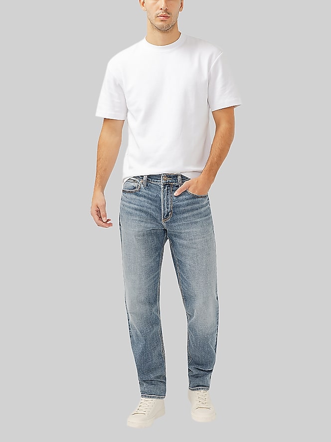 Silver Jeans Athletic Fit Tapered Leg Jeans