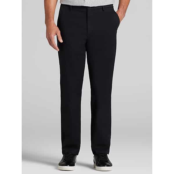 Wilke-Rodriguez Big & Tall Men's Modern Fit Everyday Stretch Chinos Black - Size: 46W x 29L