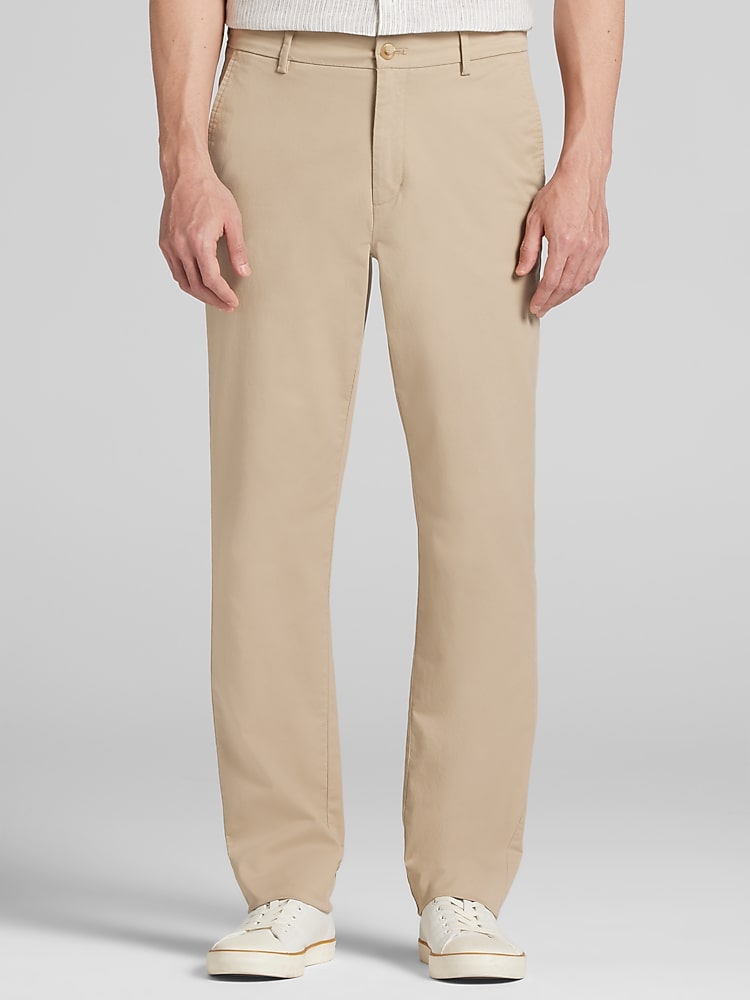 Wilke-Rodriguez Modern Fit Mens Chinos in Crockery Tan 32W x 32L  Stretch Cotton Blend Dress Casual Pants for Work and Everyday Wear