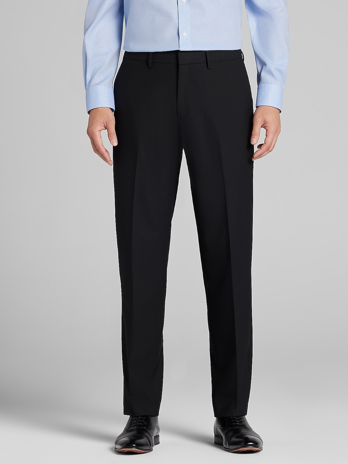 haggar black dress pants Premier Men’s Modern Fit Wool Blend in Solid – Flat Front Trousers 40W x 32L Size:29W / XS / 44 EUR free style 2024Spring BaoWw Women's Off The