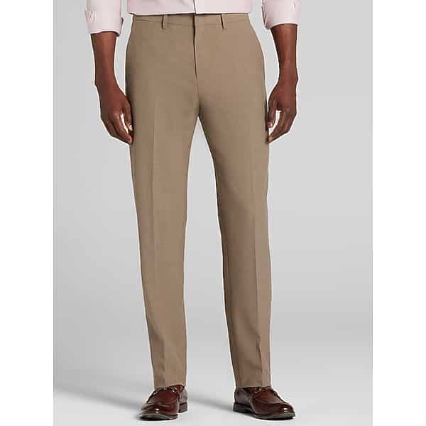 Haggar Men's Premier Modern Fit Dress Pants Sand - Size: 34W x 30L