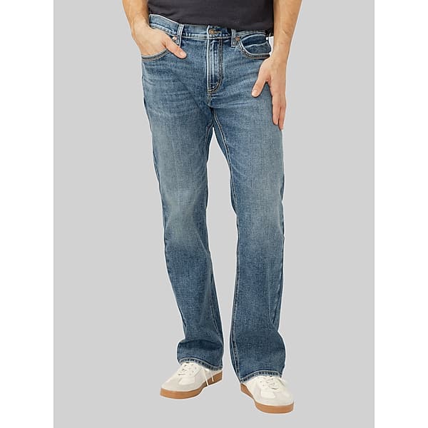 Silver Jeans Co. Men's Slim Fit Bootcut Jeans Medium Wash - Size: 33W x 34L