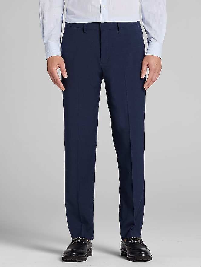 Haggar Premier Modern Fit Check Suit Pants
