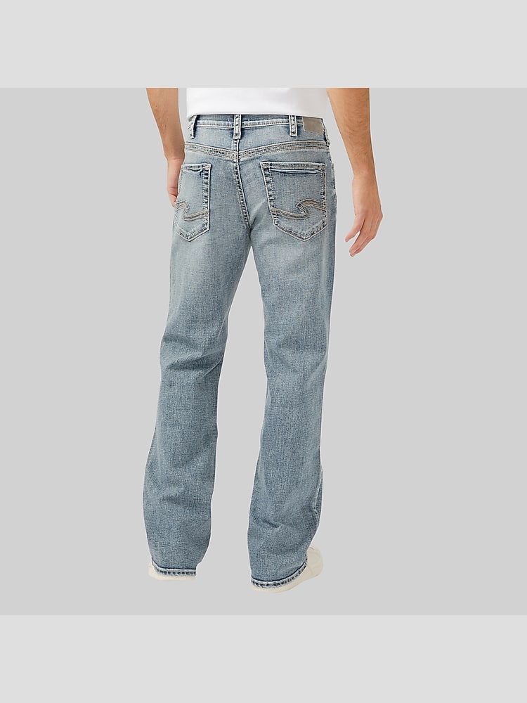 Silver Jeans Zac Relaxed Fit Straight Leg Jean, Light Wash - Blue