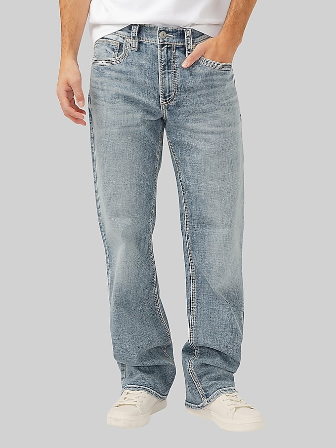 Silver Jeans Relaxed Fit Straight Leg Jeans
