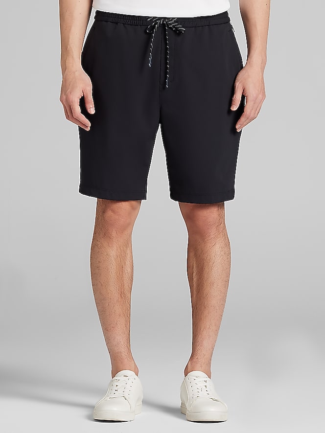 Awearness Kenneth Cole CHILLFLEX Modern Fit Stretch Ripstop Dobby Shorts 9"