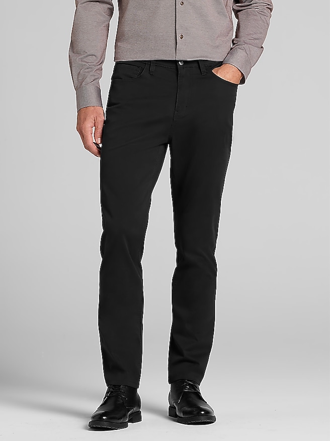 Wilke-Rodriguez Modern Fit Stretch 5-Pocket Pants Jet Black