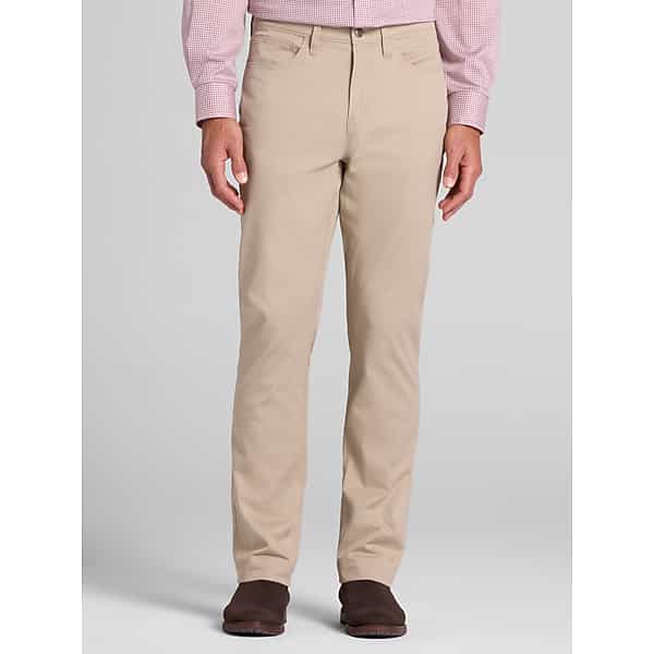 Wilke-Rodriguez Men's Modern Fit Stretch 5-Pocket Pants Crockery - Size: 32W x 34L