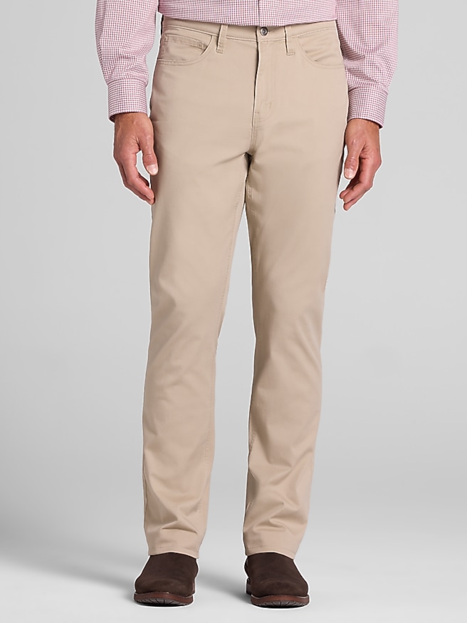 Wilke-Rodriguez Modern Fit Stretch 5-Pocket Pants Crockery