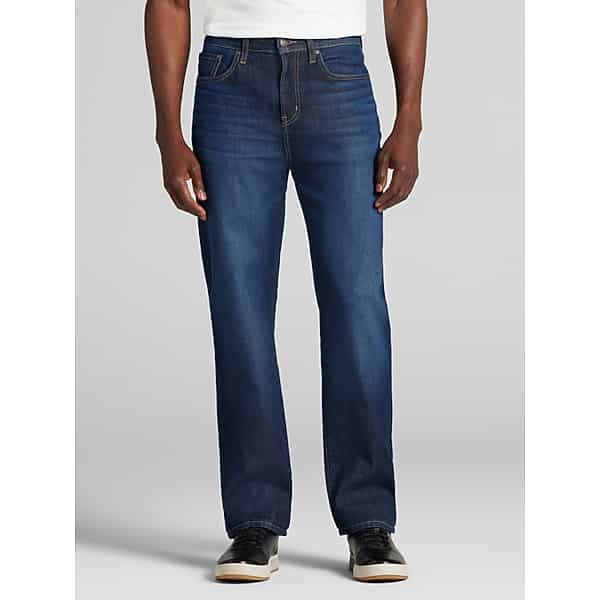 Joseph Abboud Big & Tall Men's Classic Fit Comfort Stretch Jeans Harbor Blue - Size: 34W x 36L