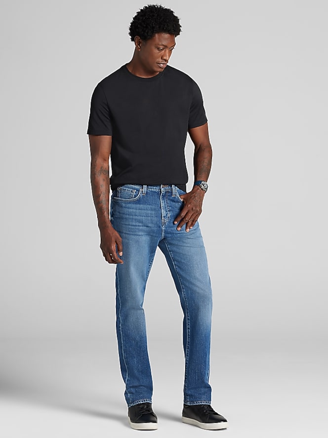 Joseph Abboud Comfort Stretch Straight Leg Jeans, Lapis Blue - Image 3 of 5