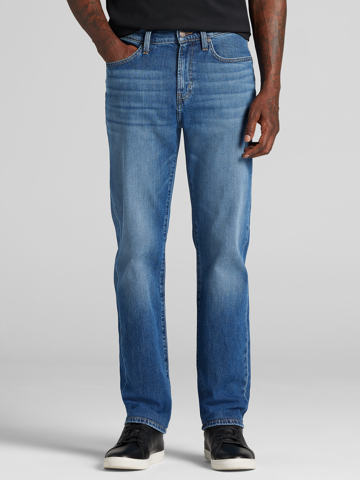 Comfort Stretch Straight Leg Jeans