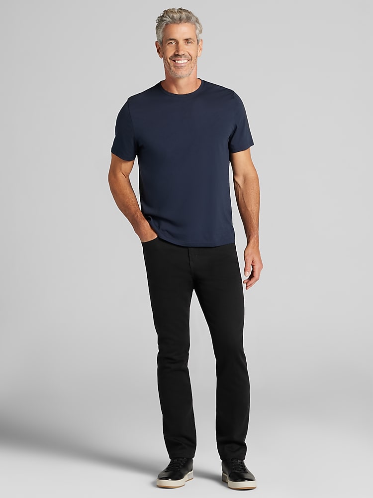 Joseph Abboud Slim Fit Comfort Stretch Denim Jeans, Black - Blue