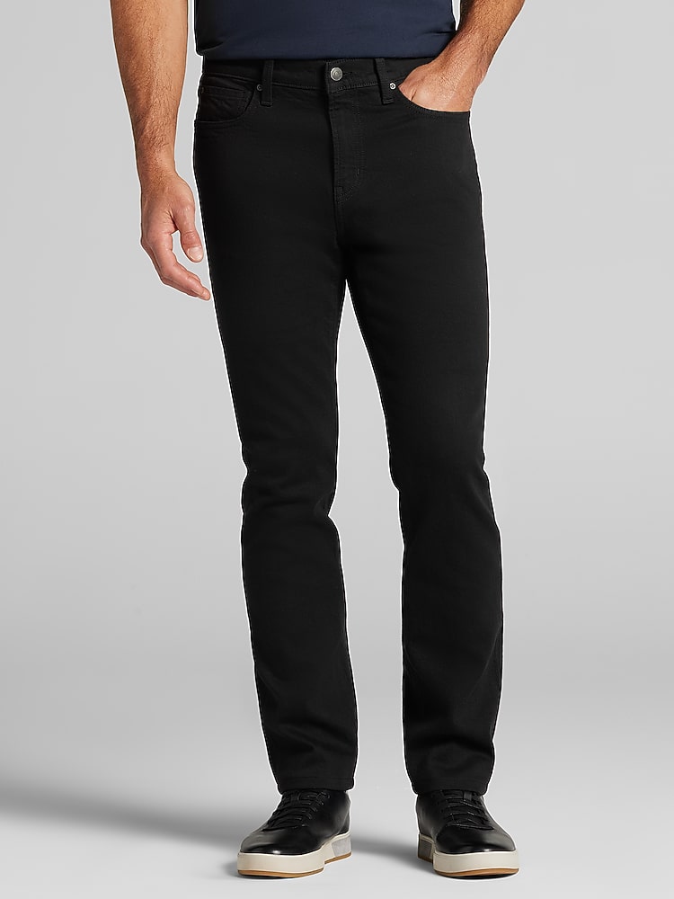Joseph Abboud Slim Fit Comfort Stretch Denim Jeans, Black - Blue