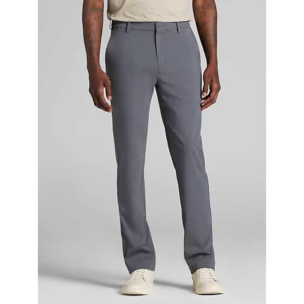 Awearness Kenneth Cole Men's CHILLFLEX Modern Fit Performance Tech Chino Iron Gate - Size: 40W x 34L