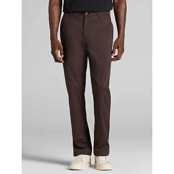Joseph Abboud Men's Modern Fit Comfort Stretch Chinos Mole - Size: 36W x 30L