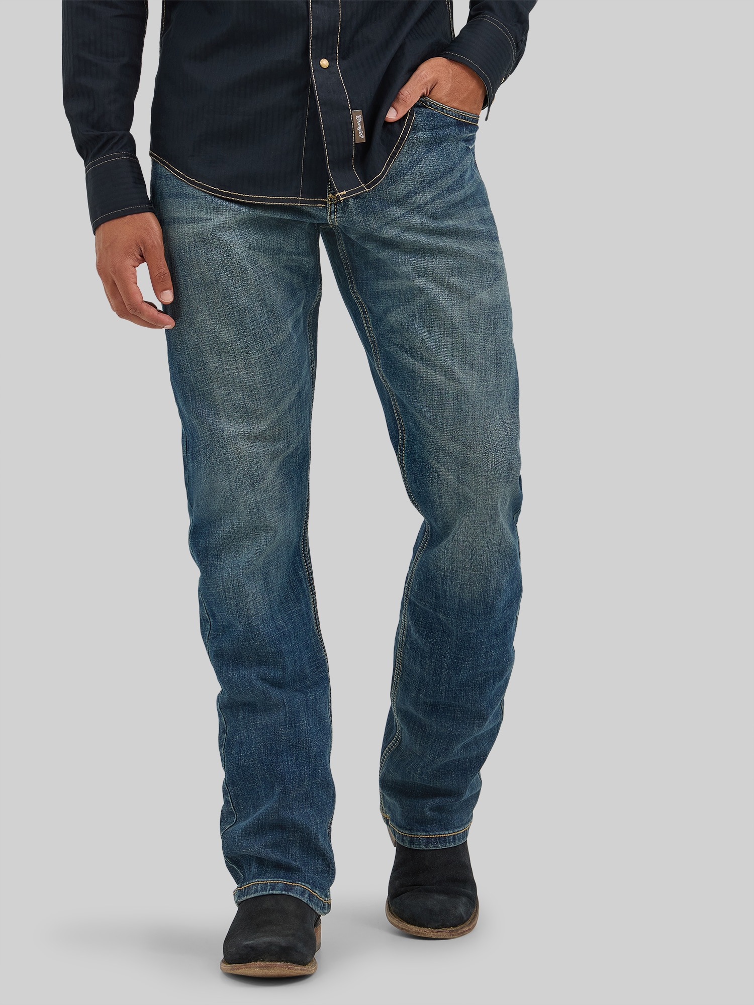 Wrangler Retro Slim Fit Bootcut Jeans In Layton