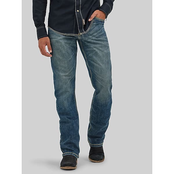 Wrangler Men's Retro Slim Fit Bootcut Jeans Layton - Size: 36W x 34L