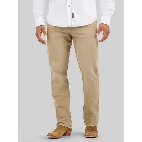 Wrangler Big & Tall Men's Retro Slim Fit Straight Leg Jean Saddle - Size: 36W x 36L