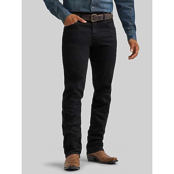 Wrangler Men's Retro Slim Fit Straight Leg Jean Blackwell - Size: 36W x 34L