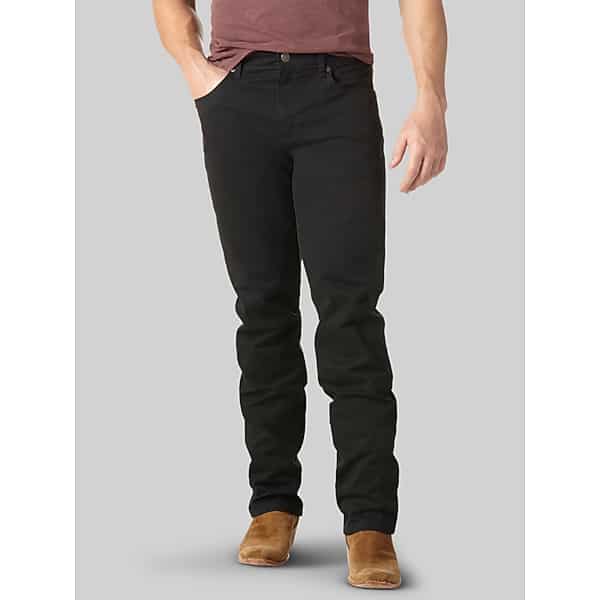 Wrangler Men's Retro Slim Fit Straight Leg Pants Black - Size: 42W x 32L
