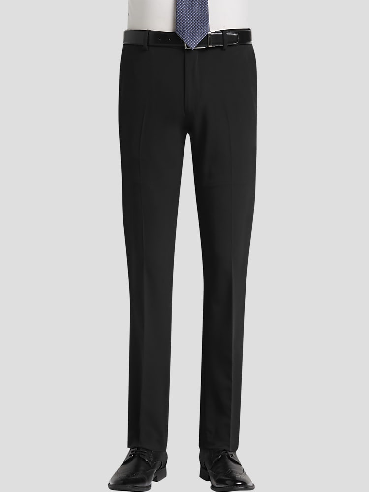 Men Formal Dress Pants Stretch Slim Casual Business Skinny Trouser Modern