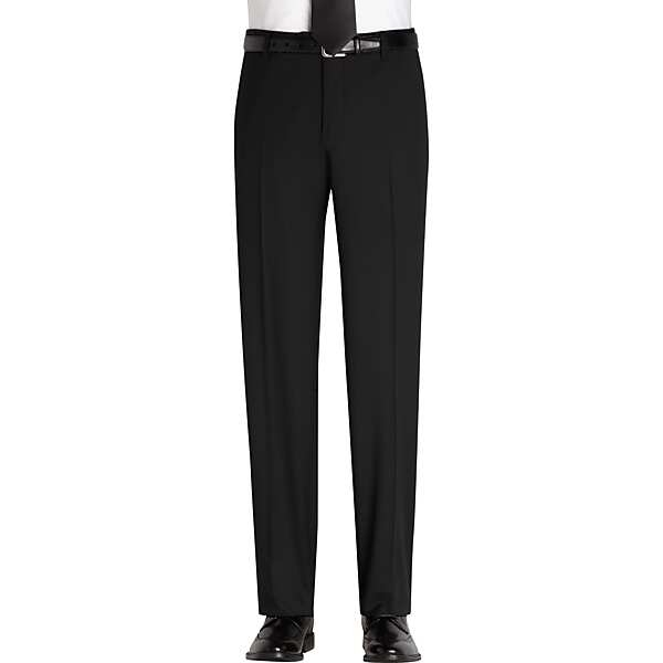 Joseph Abboud Modern Fit Wool Men's Suit Pants Black Solid - Size: 50 TMW307X50U02