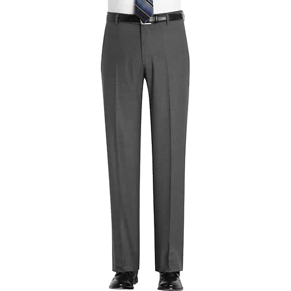 Joseph Abboud Modern Fit Wool Men's Suit Pants Gray Solid - Size: 38 TMW307W38U04