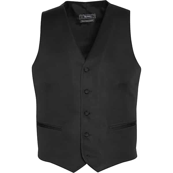 BLACK by Vera Wang Men's Slim Fit Tuxedo Vest Black - Size: Large
