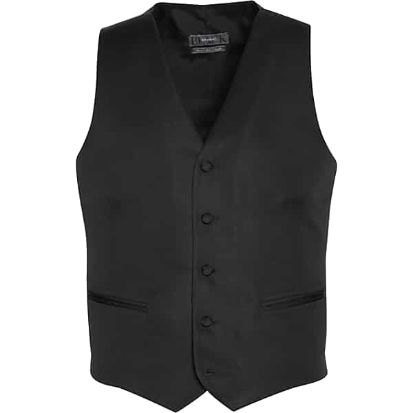 BLACK by Vera Wang Big & Tall Men's Slim Fit Wool Tuxedo Vest Black - Size: 3X TMW310R03X10