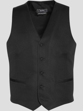 Slim Fit Wool Tuxedo Vest