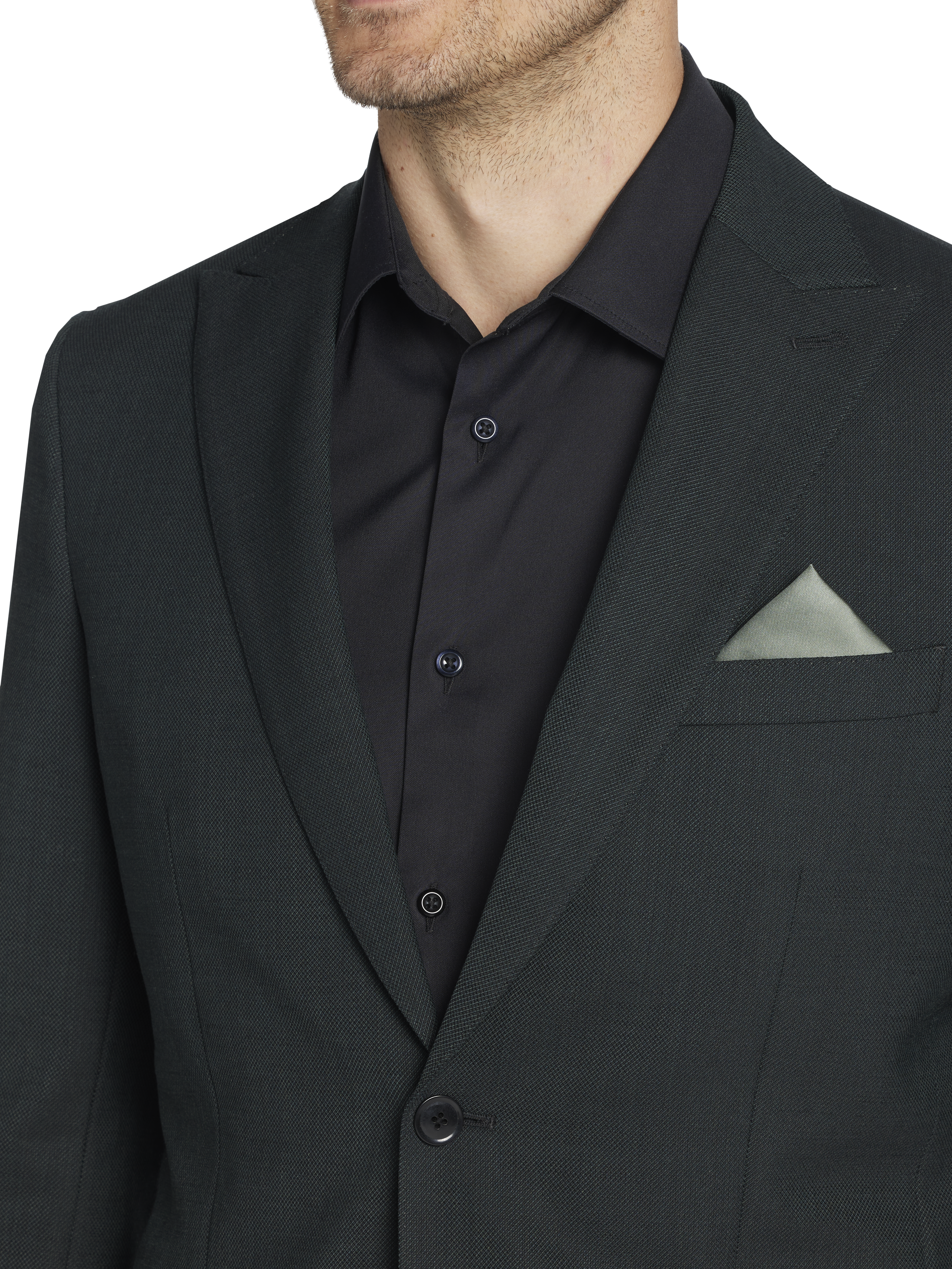 Slim Fit Wool Blend Suit Jacket