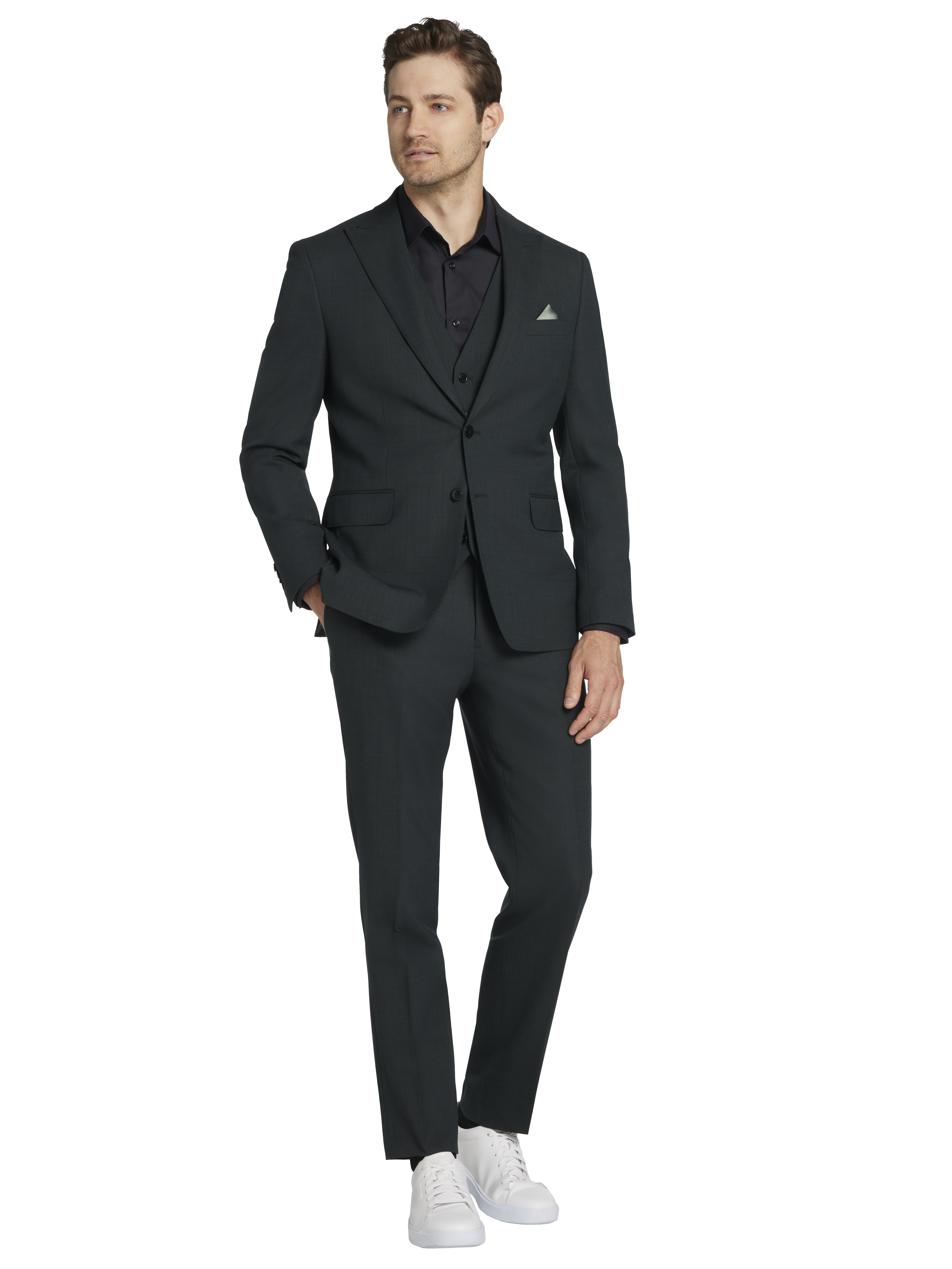 Slim Fit Wool Blend Suit Jacket