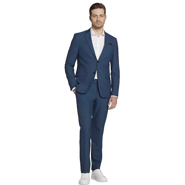 Egara Skinny Fit Men's Suit Jacket Teal - Size: 46 Regular TMW30BE46240