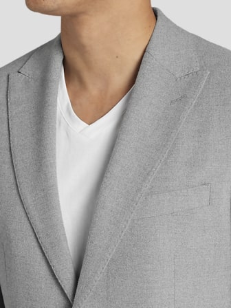 Slim Fit Sharkskin Suit Jacket