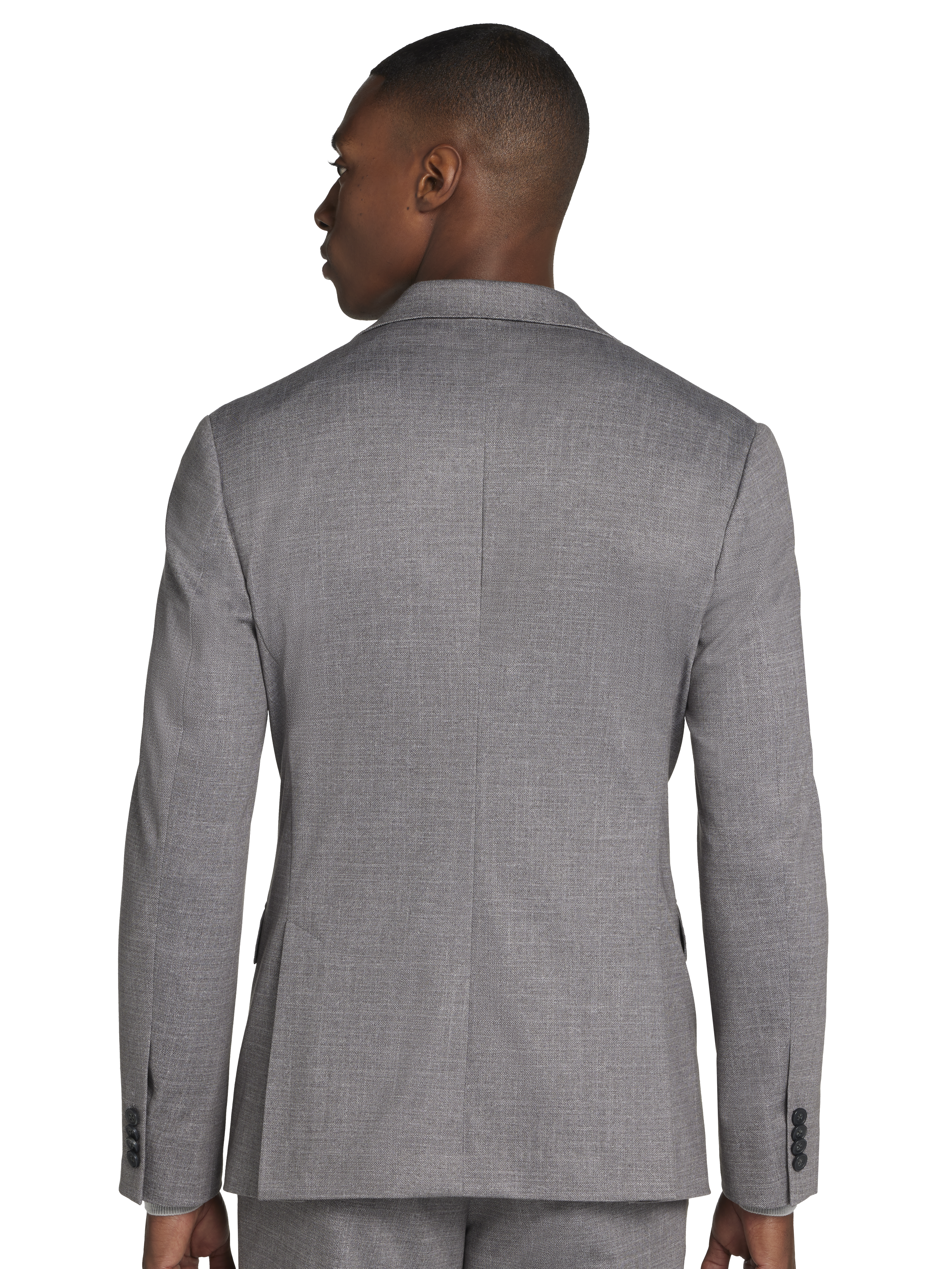 Slim Fit Sharkskin Suit Jacket