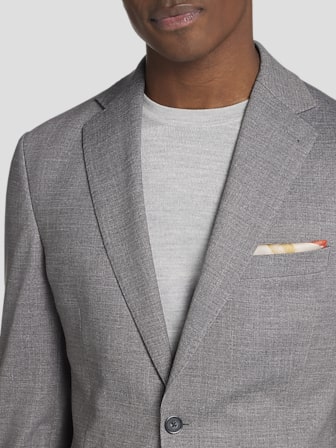 Slim Fit Sharkskin Suit Jacket