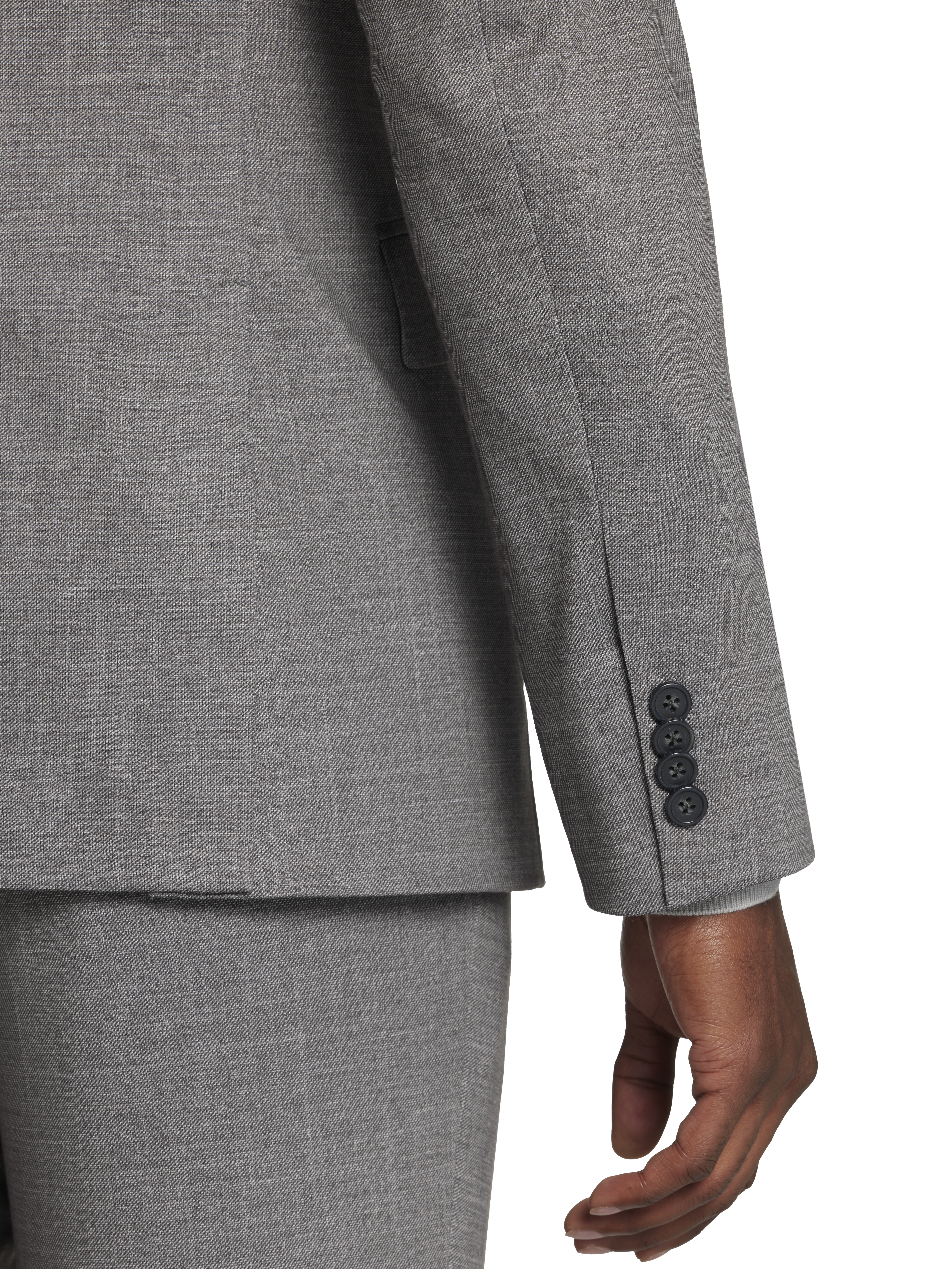 Slim Fit Sharkskin Suit Jacket