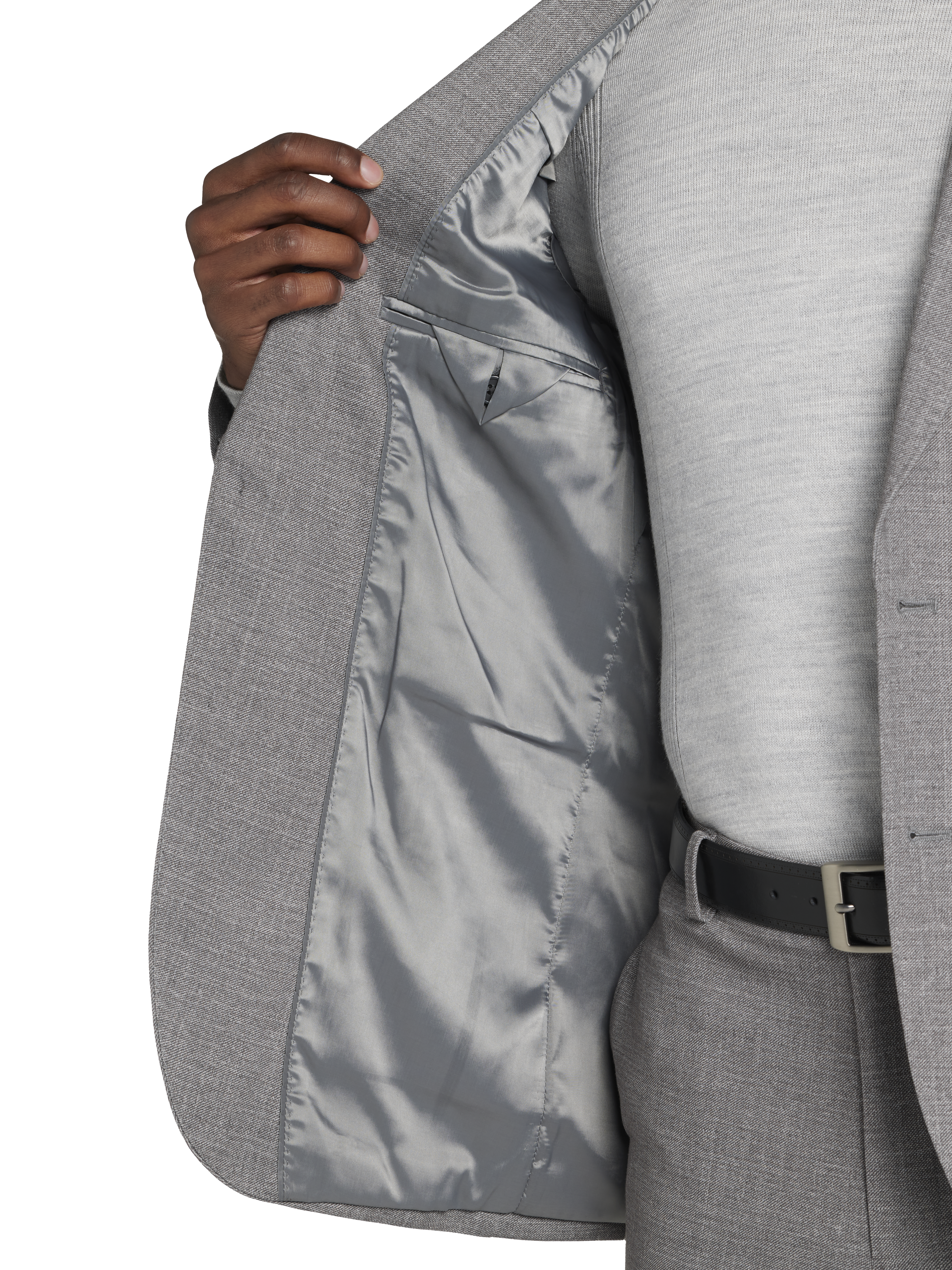 Slim Fit Sharkskin Suit Jacket