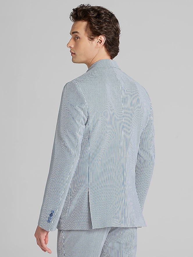 Paisley &Amp; Gray Slim Fit Suit Seersucker Jacket