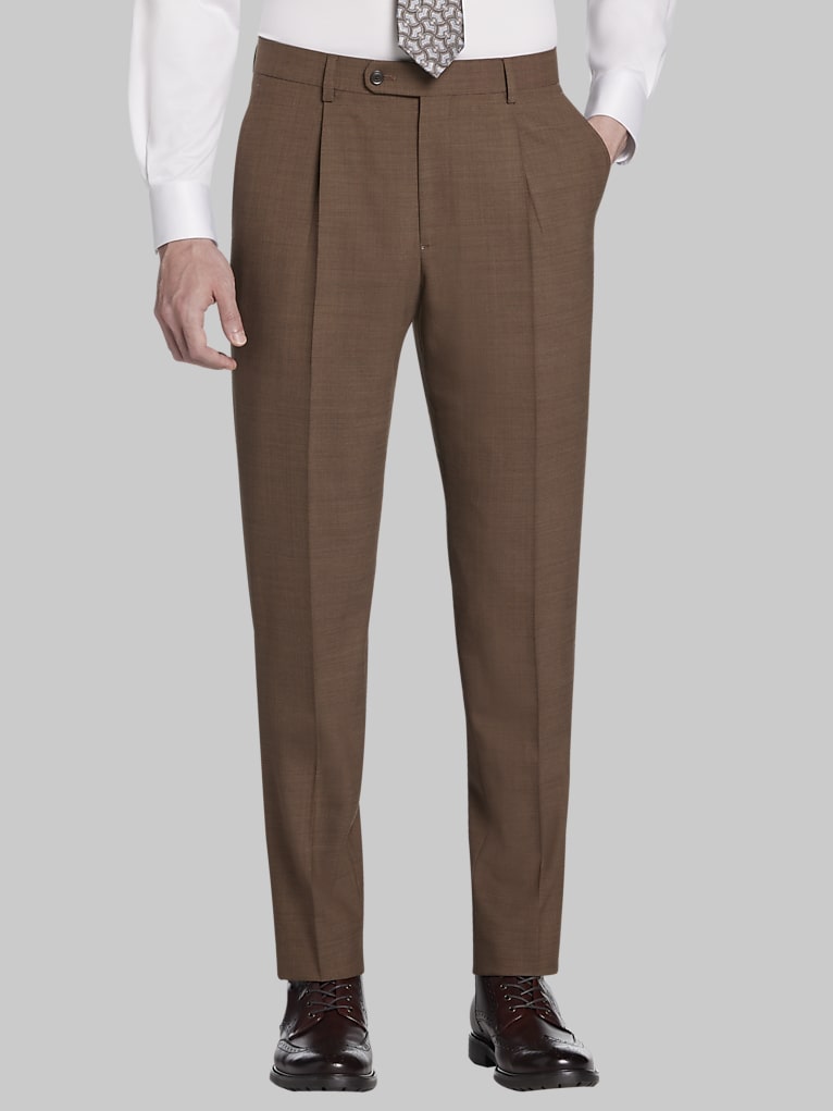 JOE Joseph Abboud Slim Fit Wool Blend Sharkskin Suit Pants