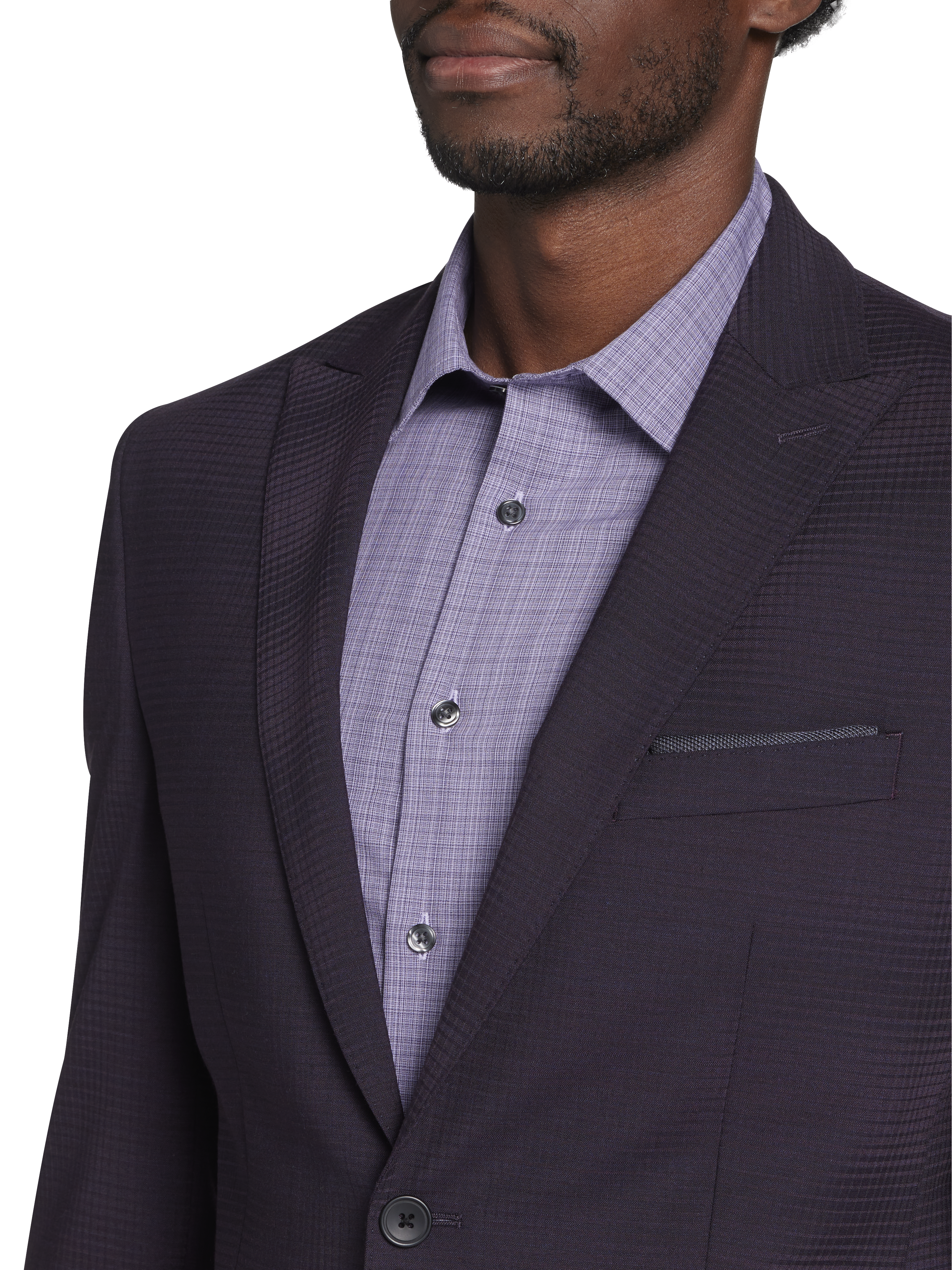 Modern Fit Wool Blend Suit Jacket