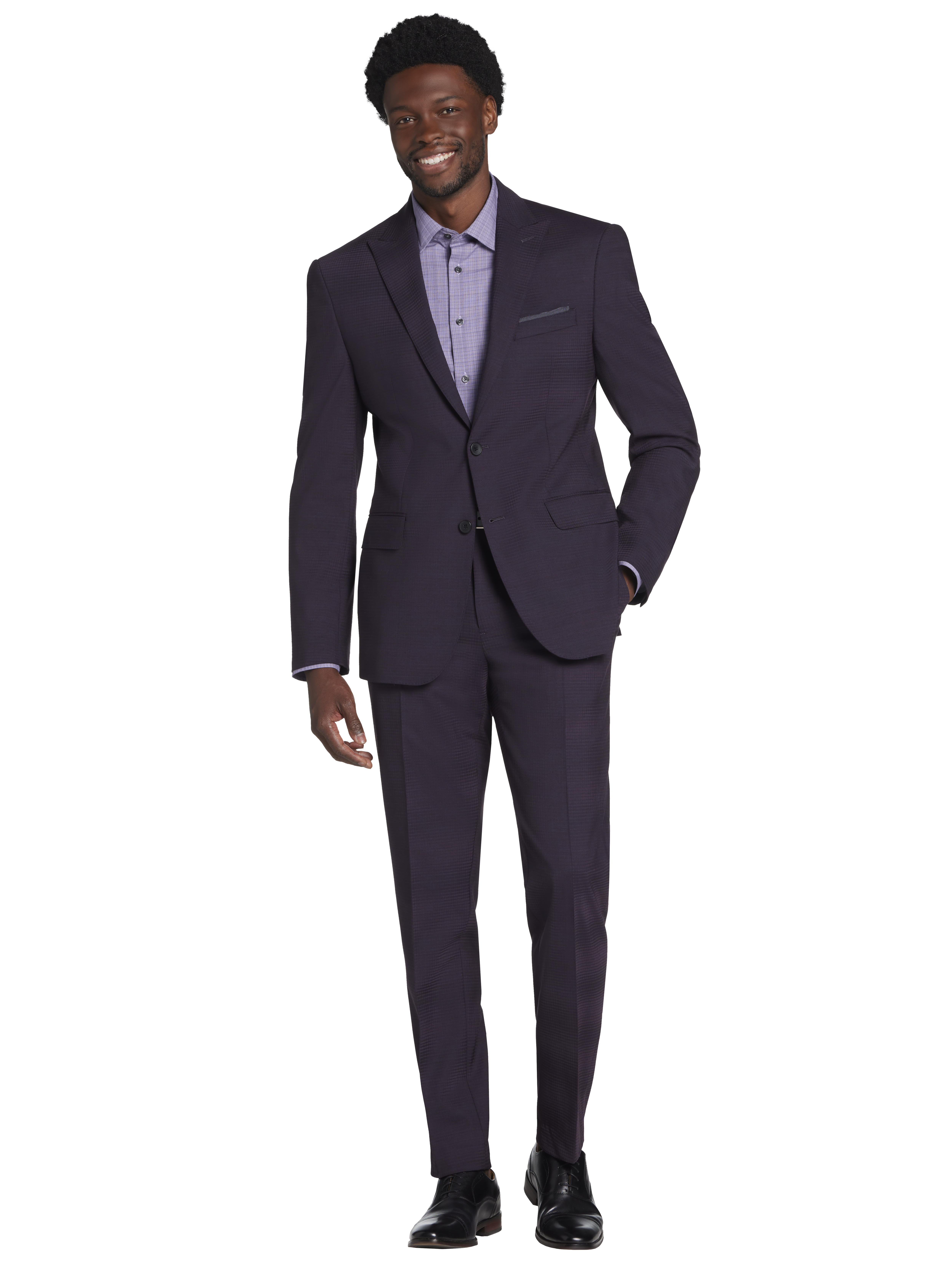 Modern Fit Wool Blend Suit Jacket