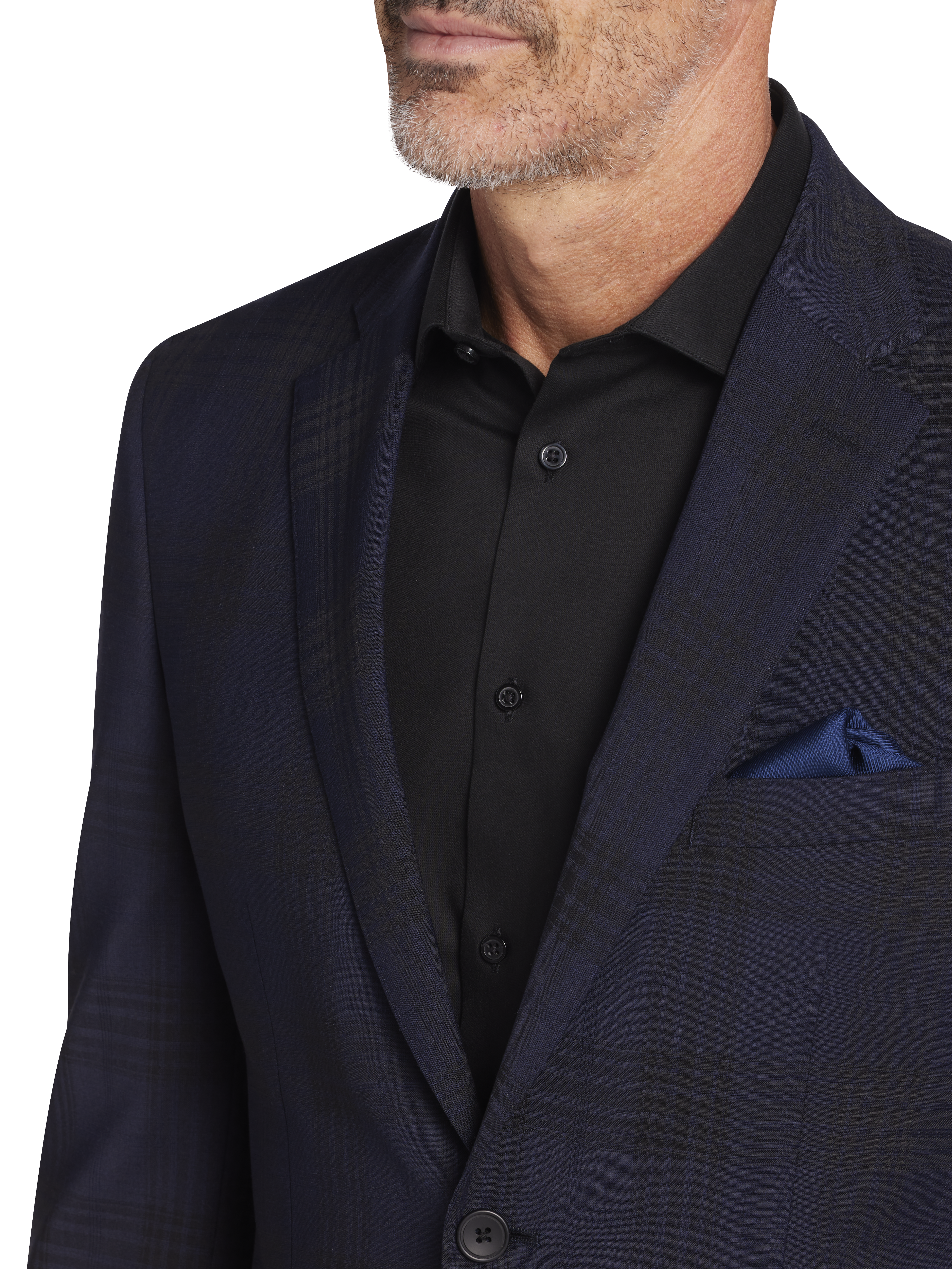 Modern Fit Wool Blend Suit Jacket