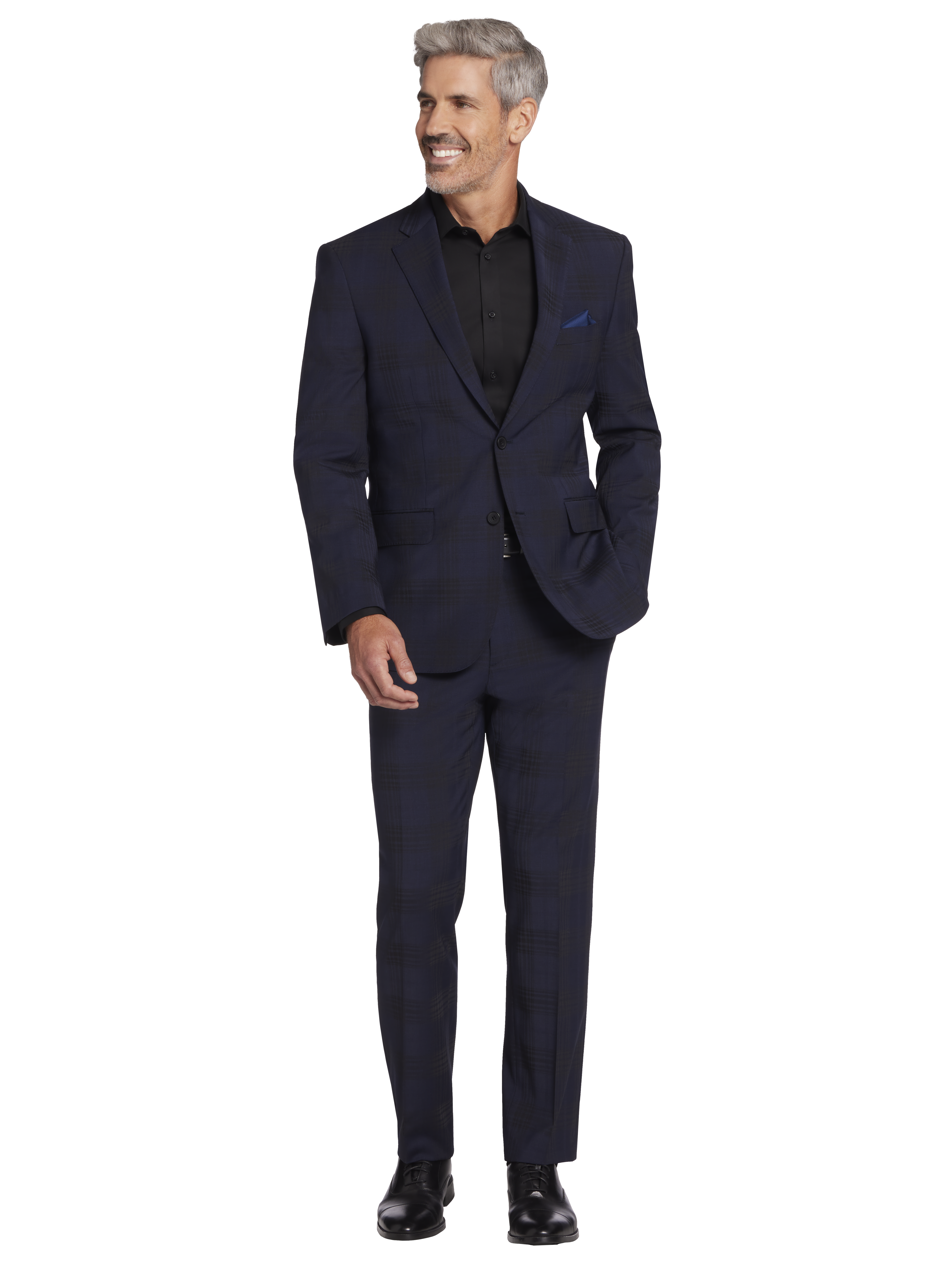 Modern Fit Wool Blend Suit Jacket