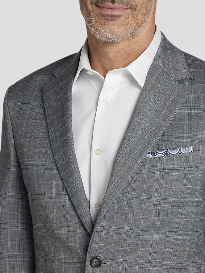 Pronto Uomo Modern Fit Windowpane Suit